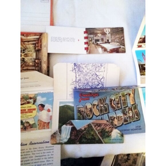 Postcards 7 Unposted Vintage El Rancho Sarasota Rock City Gardens Fontainebleau - Picture 12 of 14